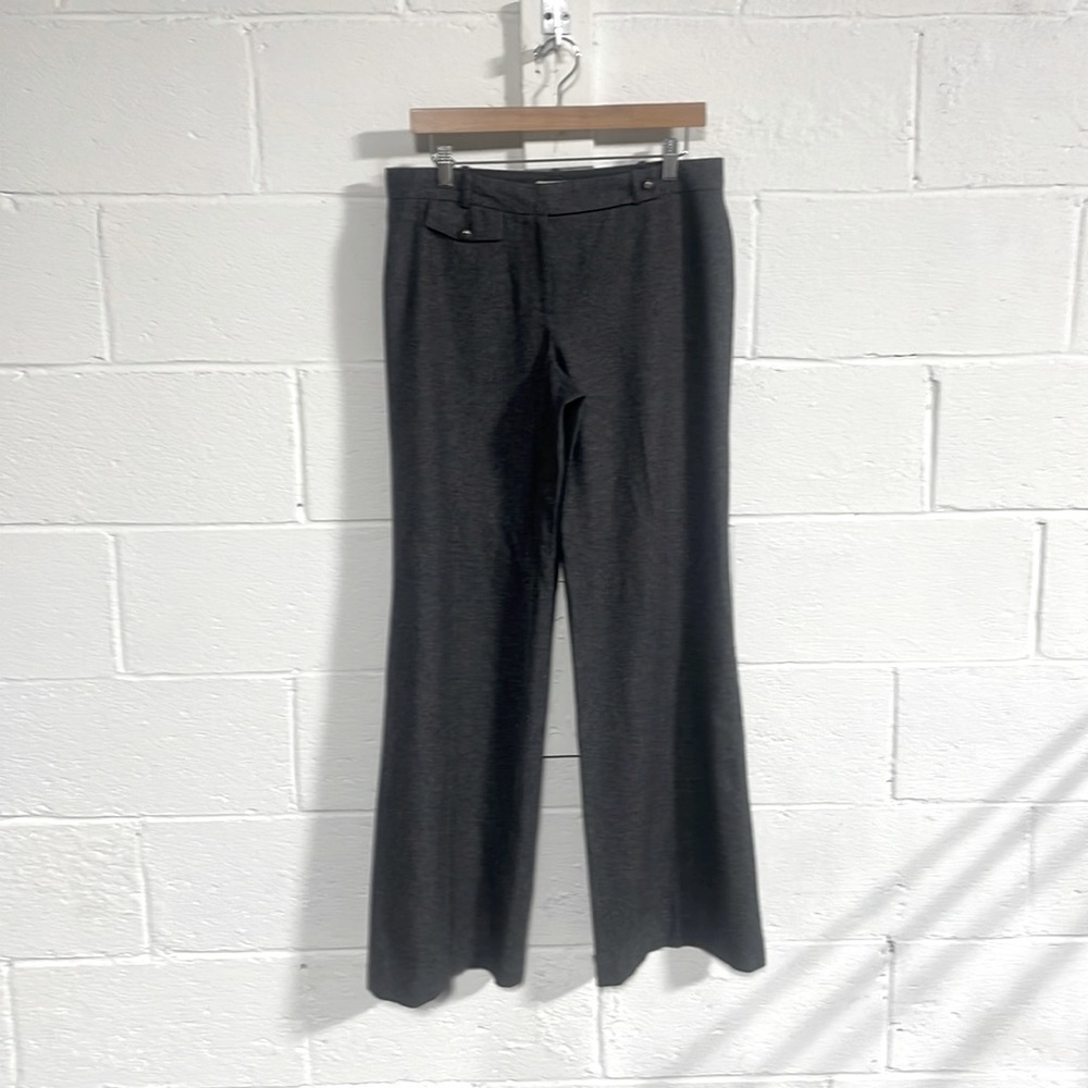 Michael Kors Women’s Heather Gray Wide Leg Trousers Sz 8